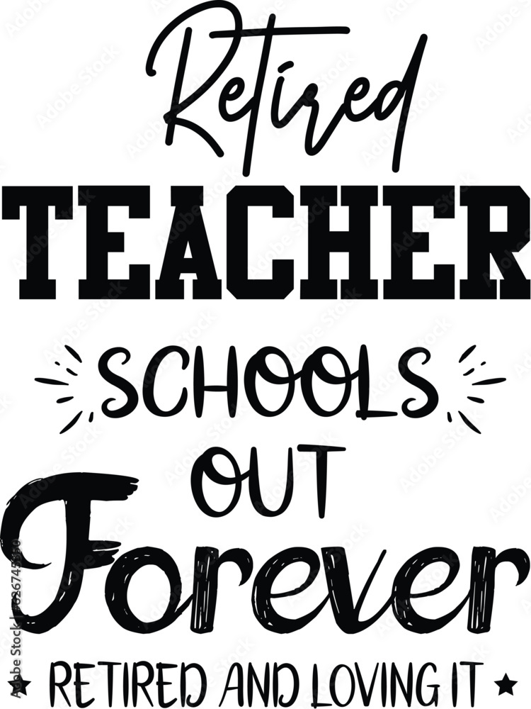 Teacher T-shirt design Lettering