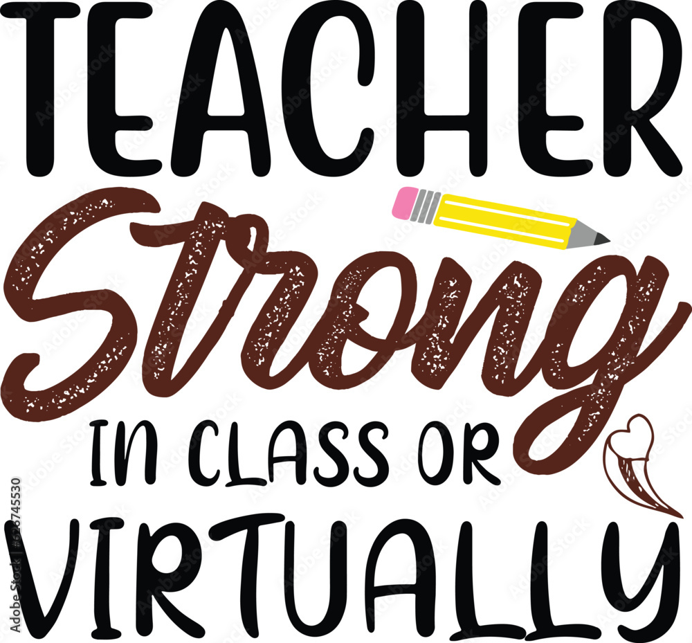 Teacher T-shirt design Lettering Teacher T-shirt design Lettering