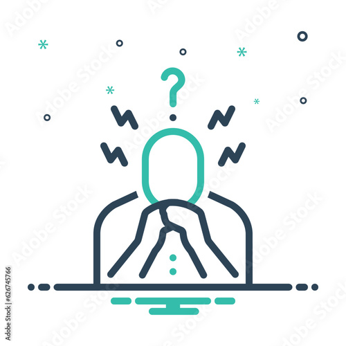 Mix icon for worried