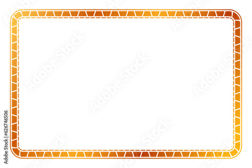 simple vector gold golden basic shape Frame, for certificate, placard or element design border 