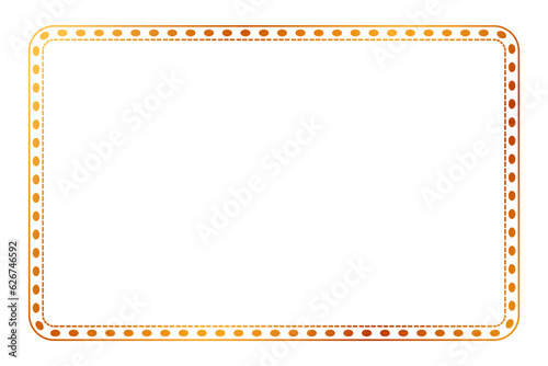 simple vector gold golden basic shape Frame, for certificate, placard or element design border

