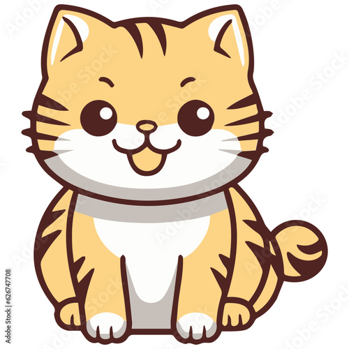 Smile Cat Color Cat Cartoon