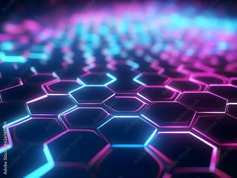 Futuristische Atmosphäre: Der geheimnisvolle Neon Hintergrund