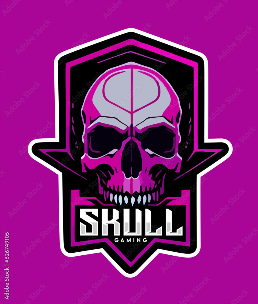 Skull gaming logo with best quality