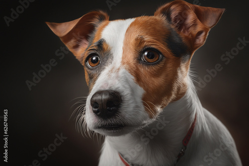 Beautiful Jack Russell Terrier dog,  Created using generative AI tools. © © Raymond Orton