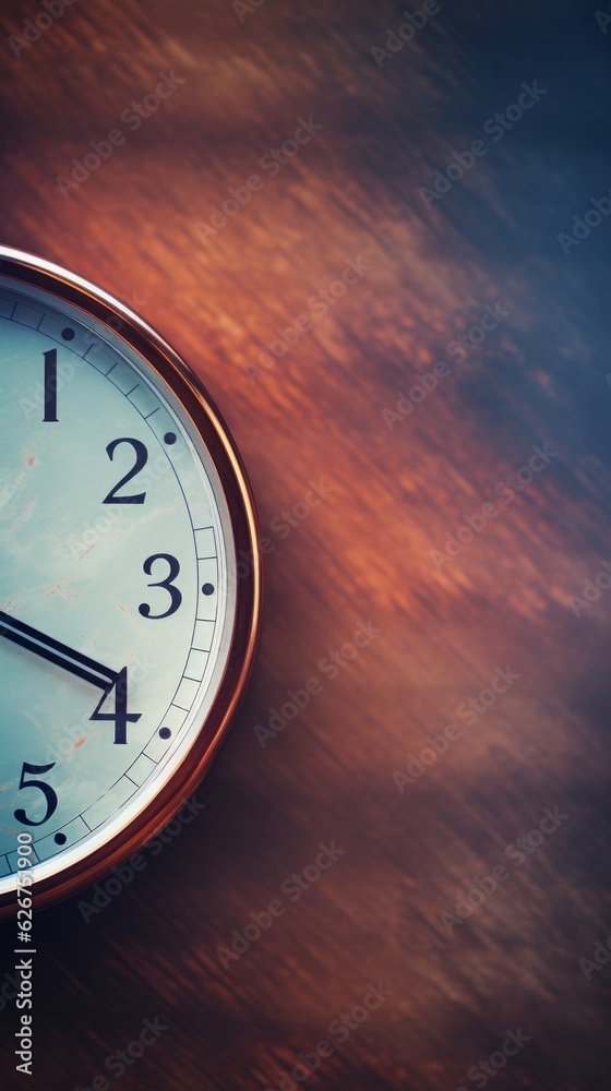 Mysterious and elegant wall clock. Generative AI Mysterious and elegant wall clock. Generative AI