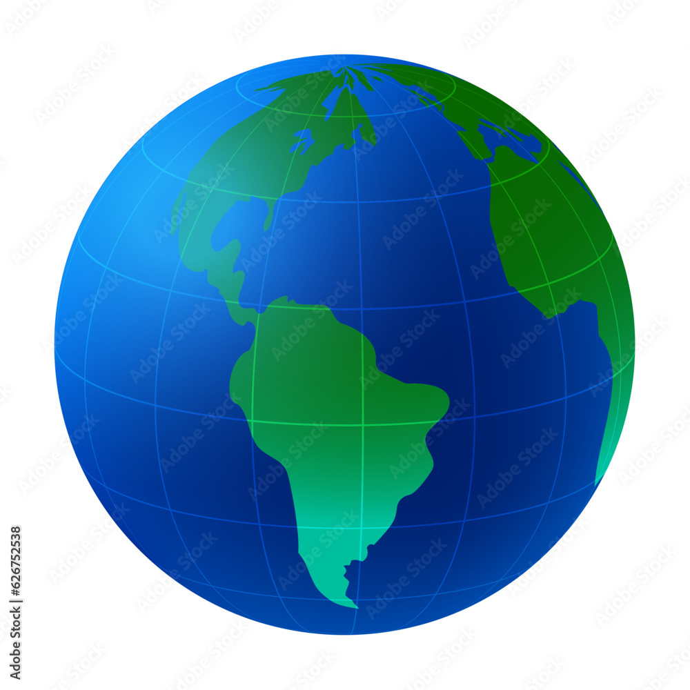 3d earth vector design on white background 3d earth vector design on white background