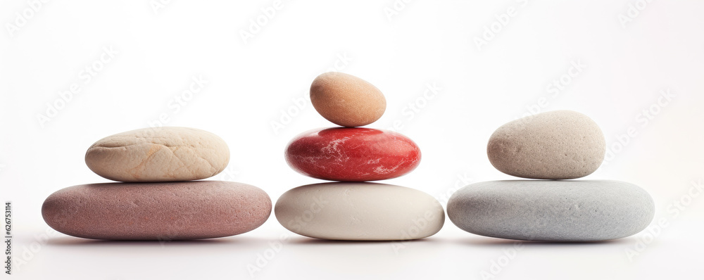 Spa stones on white background. Spa stones on white background.