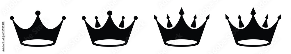 Crown icon. Royal crown set icon, vector illustration Crown icon. Royal crown set icon, vector illustration