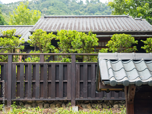 Checheng,TAIWAN - JUNE 10: Landscape at Checheng village on June 10, 2023 at Nantou, Taiwan.It is a famous tourist spot in Nantou County, Taiwan. photo