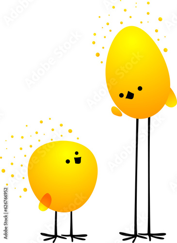 Yellow Cute Chickens