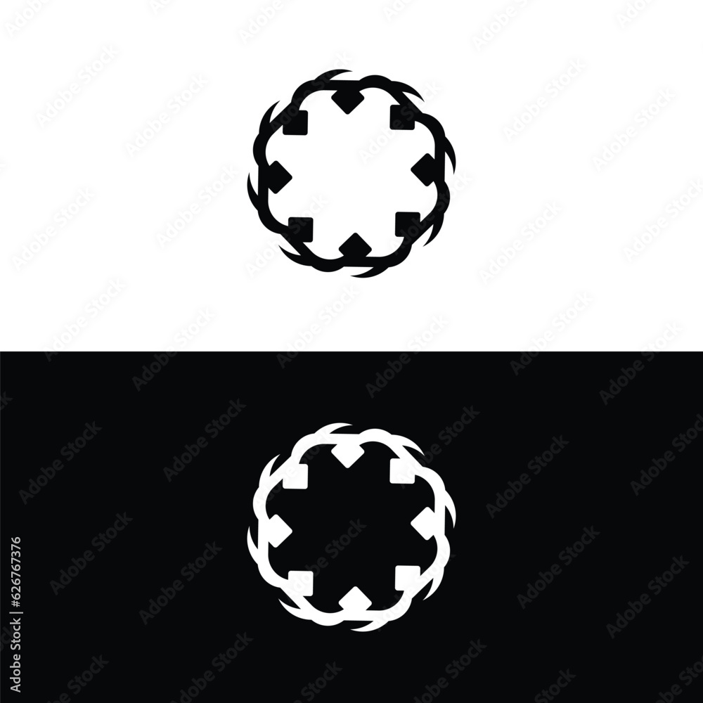 Obraz premium Circle vector logo template illustration . Circle icon design