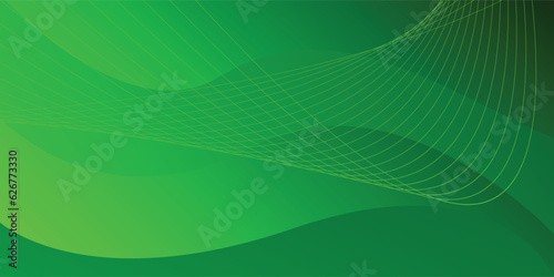 Green abstract background and green line