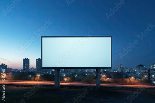 Blank billboard for advertising