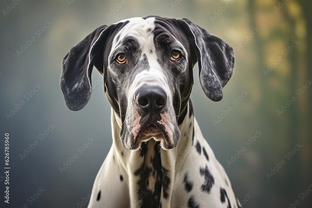 portrait of a great Dane dog 