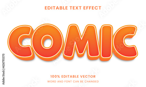 comic editable text effect