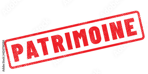 tampon rouge " patrimoine "