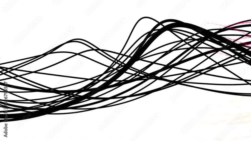 Fiber and wires movement in the digital concept Fiber and wires movement in the digital concept