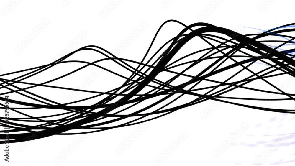 Fiber and wires movement in the digital concept Fiber and wires movement in the digital concept