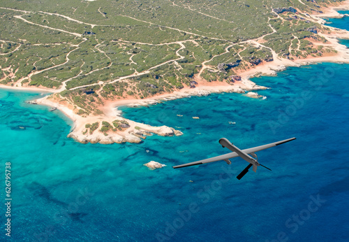 Obraz na płótnie Unmanned aerial vehicle - MQ-1 Predator w salonie