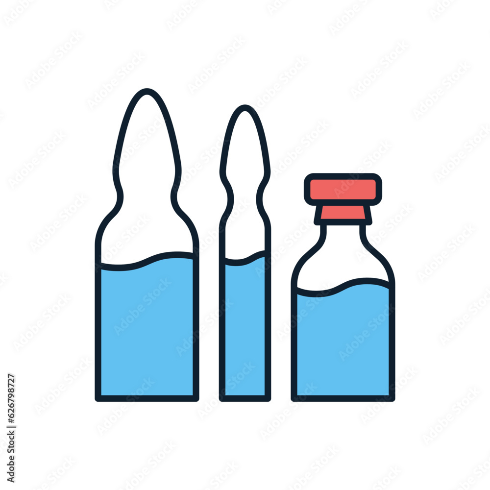 Ampoule and Vial Related Vector Line Icon Set. Drugs. Isolated on White Background. Editable Stroke Ampoule and Vial Related Vector Line Icon Set. Drugs. Isolated on White Background. Editable Stroke