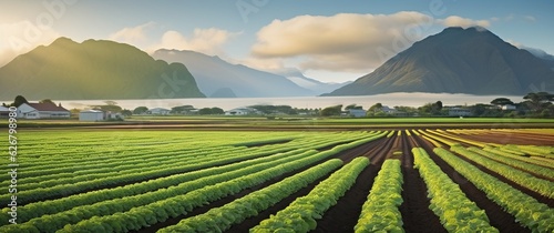 Abundance of Hawaiian Farmlands: A Journey into Food Production in the Pacific Ocean, Generative AI