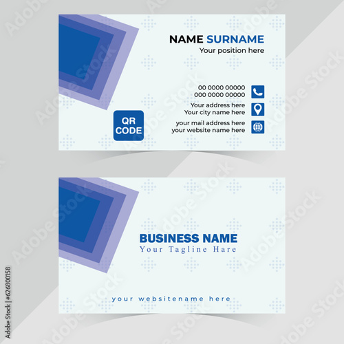Modern and simple business card design 