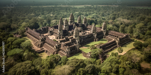 Angkor wat is an ancient temple complex - Generative AI