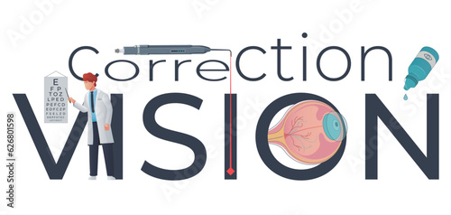 Vision Correction Flat Text