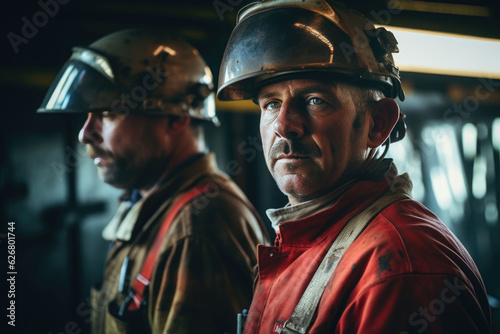 The men worker welders in the gas power plant © EmmaStock