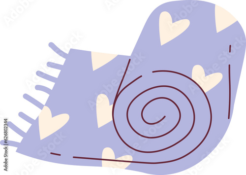 Rolled Carpet With Hearts