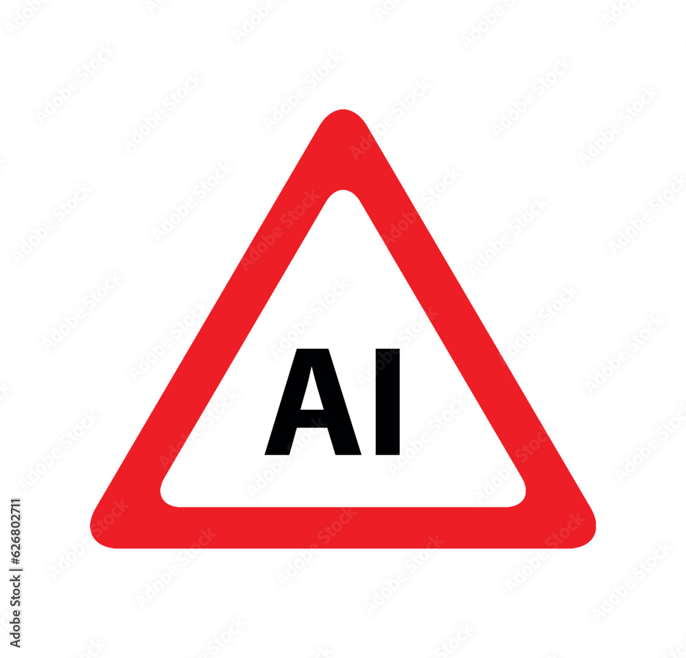artificial intelligence sign on white background artificial intelligence sign on white background