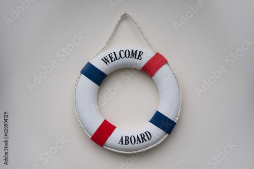 lifebuoy on a light background
