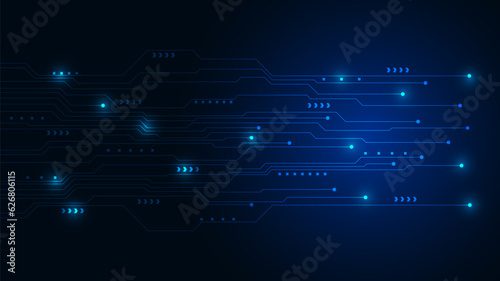 technology background with hi-tech digital data
