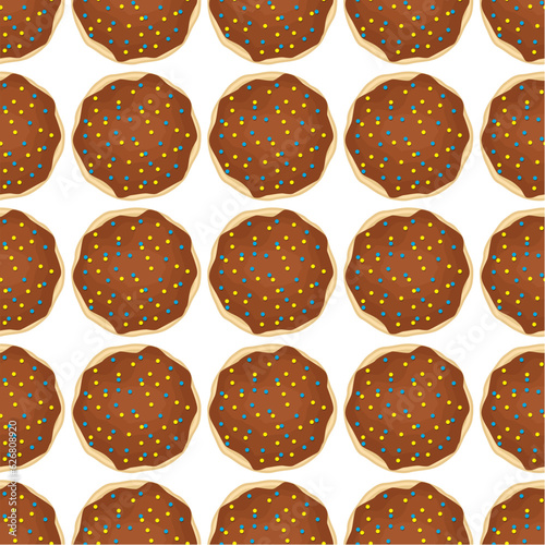 Pattern homemade cookie different taste in pastry biscuit