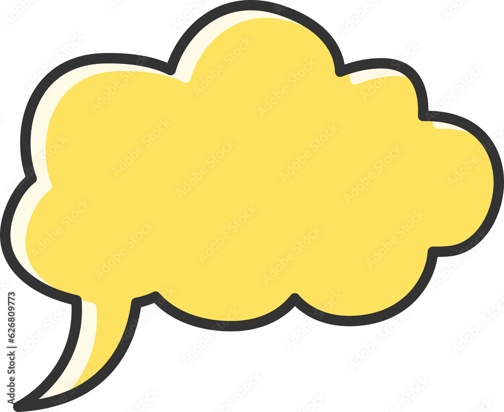 yellow comic speech bubble illustration yellow comic speech bubble illustration