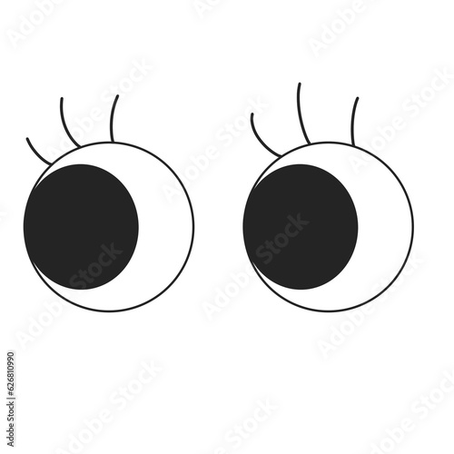 groovy face Retro cartoon mascot character funny y2k. 70s eye element. Vintage comic smile Smiley happy and cheerful emotion