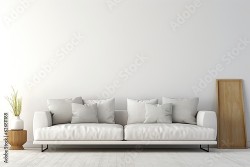 Modern luxury living room and decorative mock up sofa Generative AI