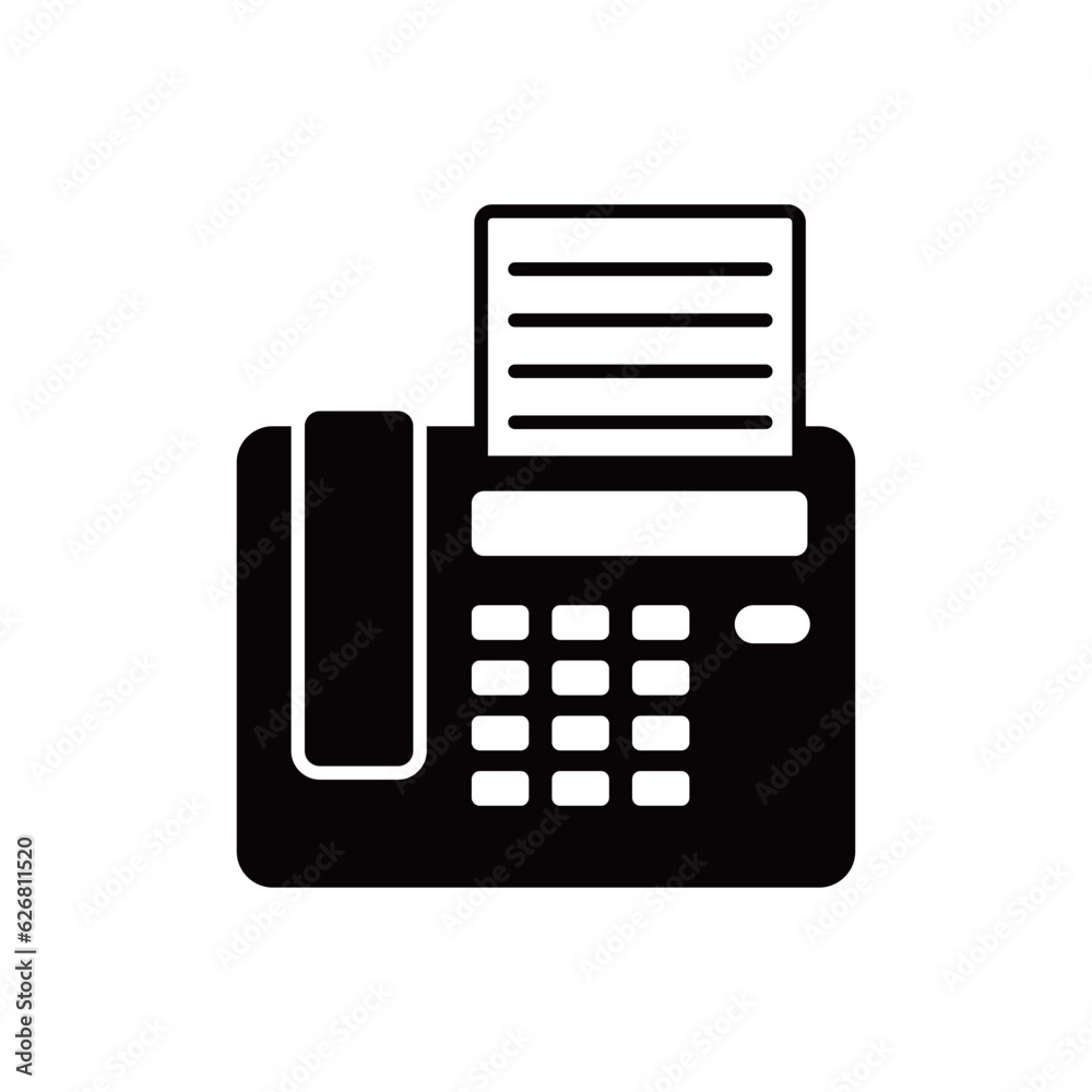 Fax icon design. Office equipment sign and symbol. Fax icon design. Office equipment sign and symbol.