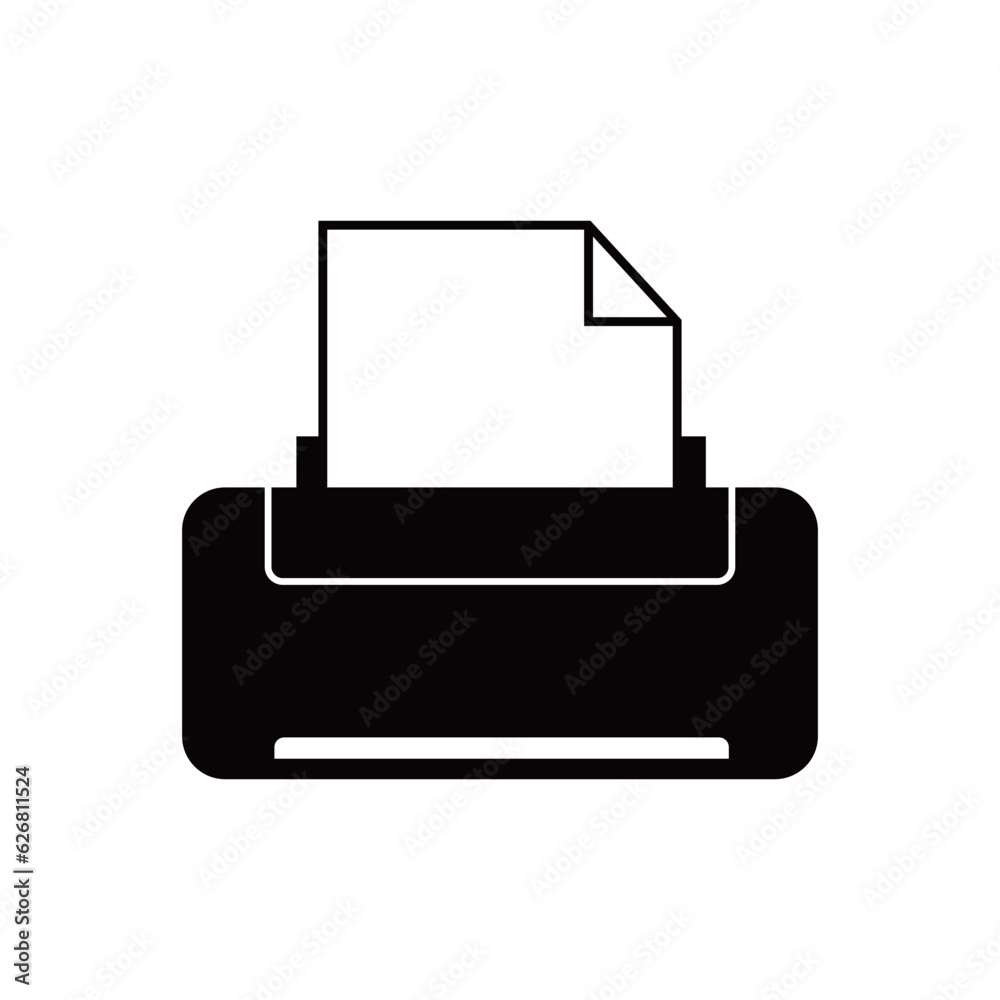 printer icon design. digital print paper sign and symbol. printer icon design. digital print paper sign and symbol.