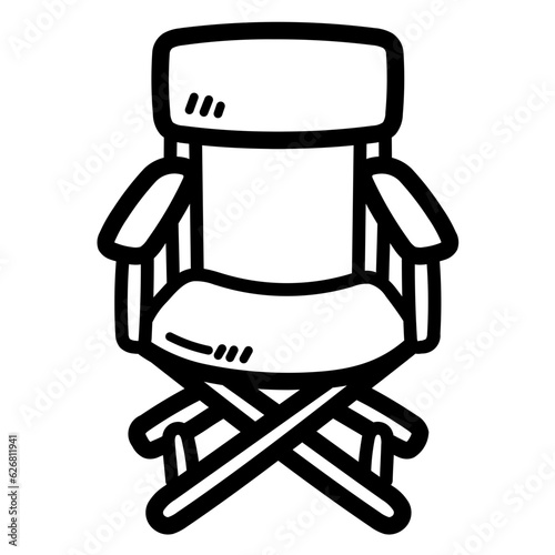 director chair line icon style
