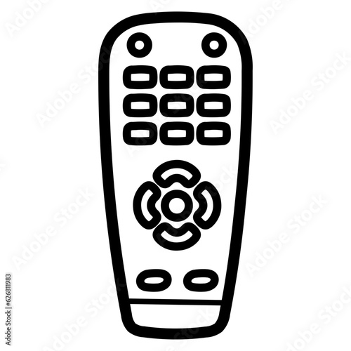 remote control line icon style