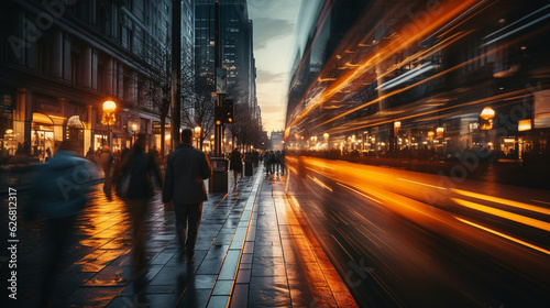 Style motion of city. Generative Ai