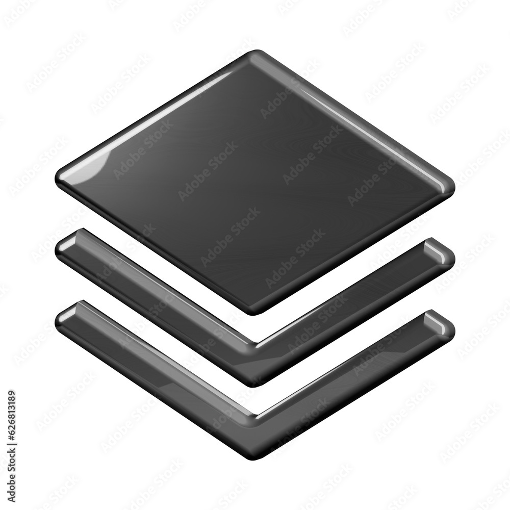 This is a beautifully designed 3D layers icon with a beautiful metallic texture. This is a beautifully designed 3D layers icon with a beautiful metallic texture.