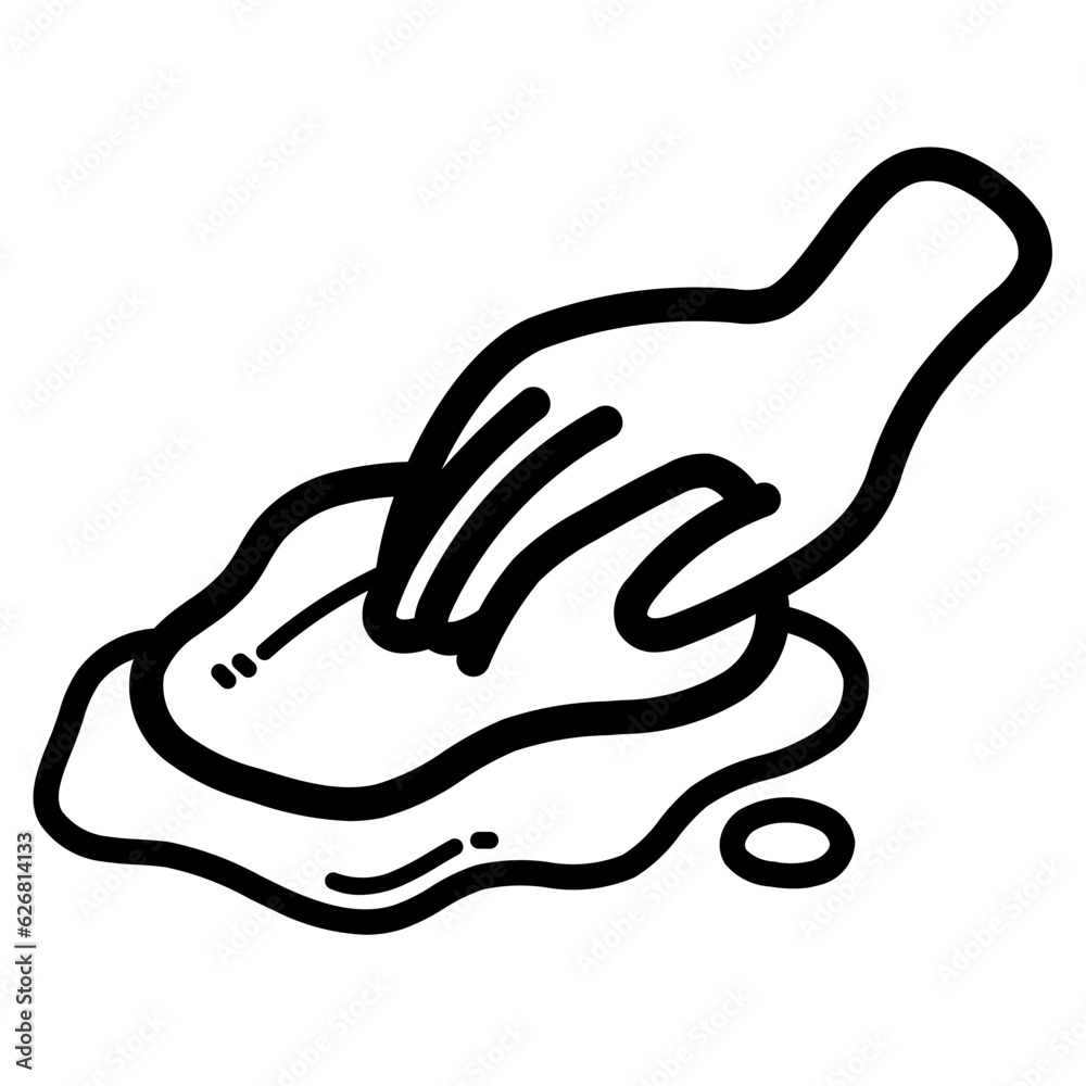 wipe line icon style