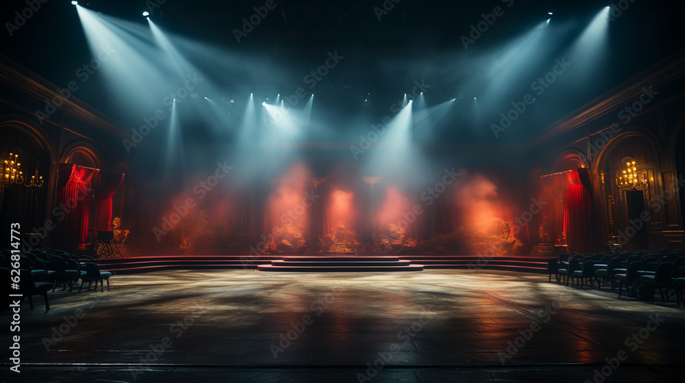 Fototapeta premium Stage for product presentation. Generative Ai