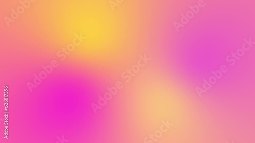 Abstract pink and yellow gradient background animation