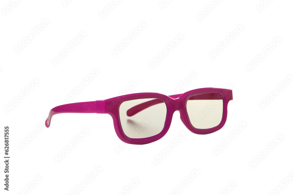 PNG, pink, transparent glasses, isolated on white background