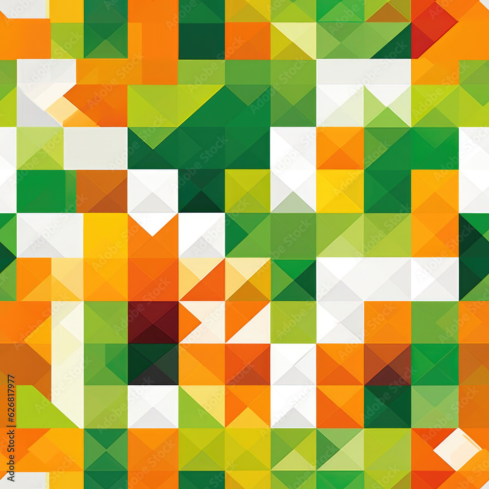 Intricate colorful background with mix of shapes and colors - Generative AI