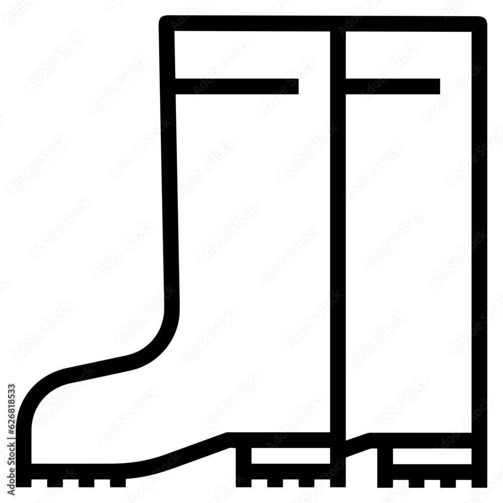 Boots symbol icon vector image. Illustration of the boot footwear shoe design image Boots symbol icon vector image. Illustration of the boot footwear shoe design image